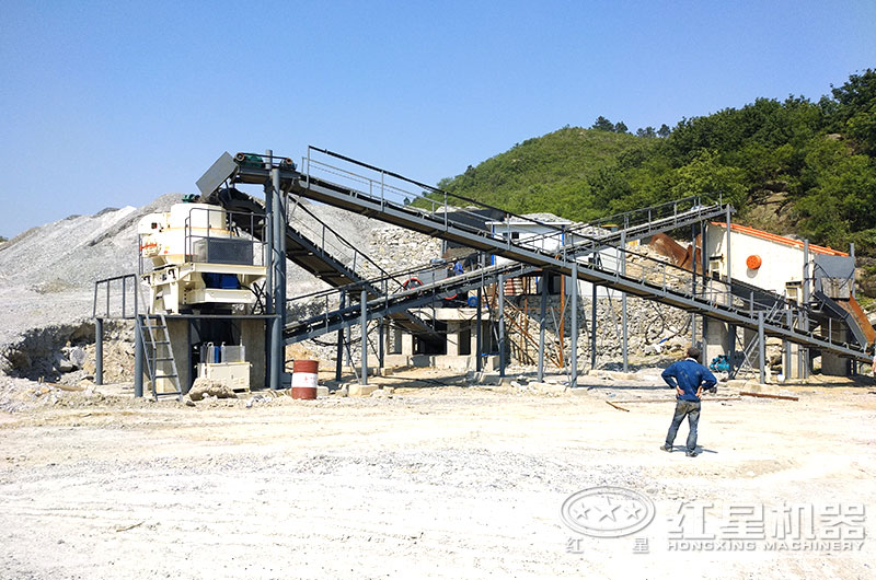 大理石邊角料加工沙子用什么機器？多少錢？現(xiàn)場視頻